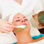 Aloe Vera facial preparation at a beauty spa.