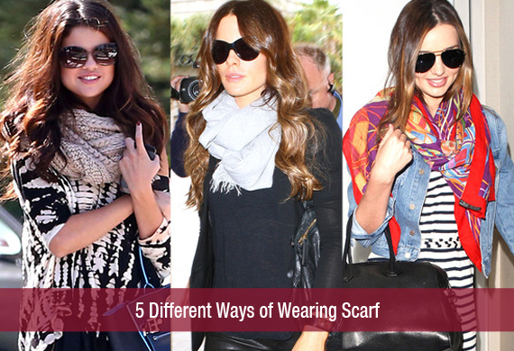 5 Different Ways of Wearing Scarf