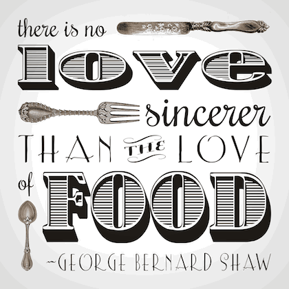 LOVE FOR FOOD