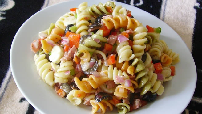 Confetti pasta salad