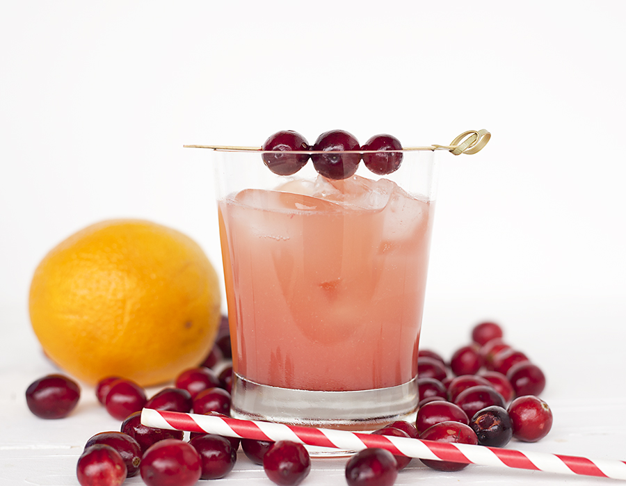 Cranberry-orange mocktail
