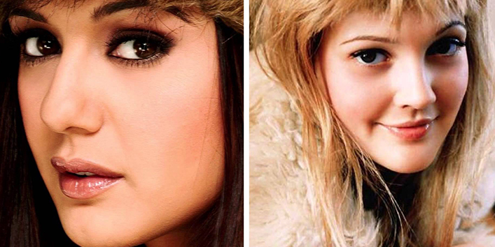 10.-Preity-Zinta–Drew-Barrymore