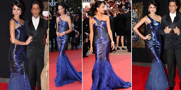 Anushka Sharma and Rosario Dawson in Roberto Cavalli