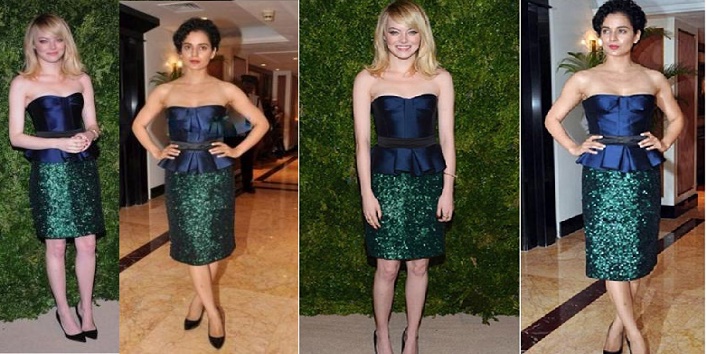 Kangana Ranaut and Emma Stone in Burberry