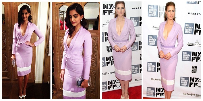 Sonam Kapoor and Amy Adams in Prabal Gurung