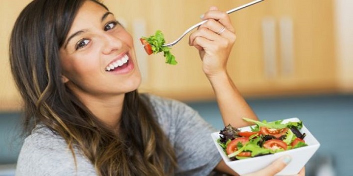 eating veggie